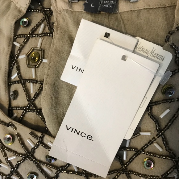NWT Vince Beaded Blouse - Picture 6 of 6